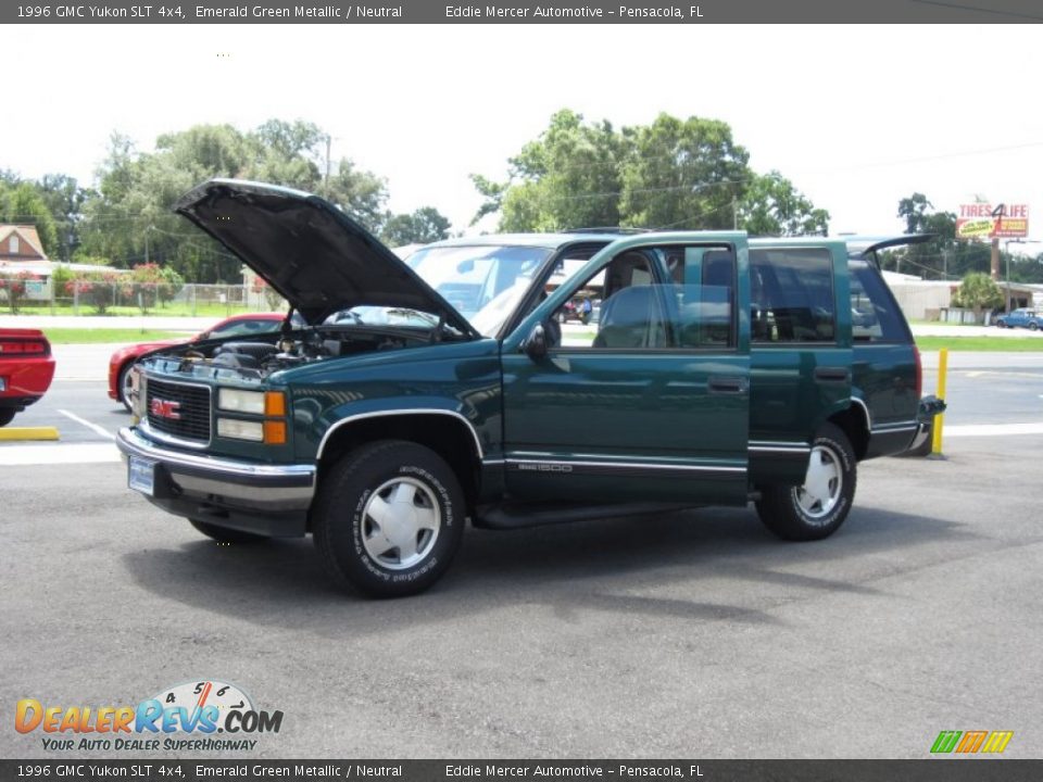 1996 GMC Yukon SLT 4x4 Emerald Green Metallic / Neutral Photo #25