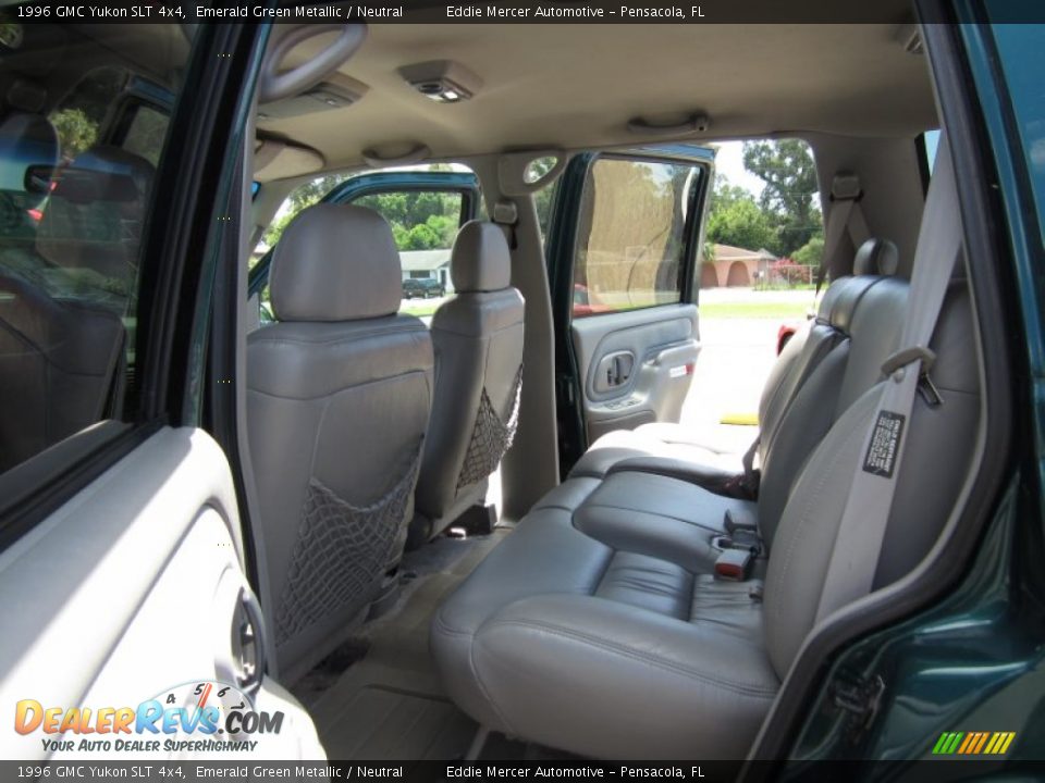1996 GMC Yukon SLT 4x4 Emerald Green Metallic / Neutral Photo #27