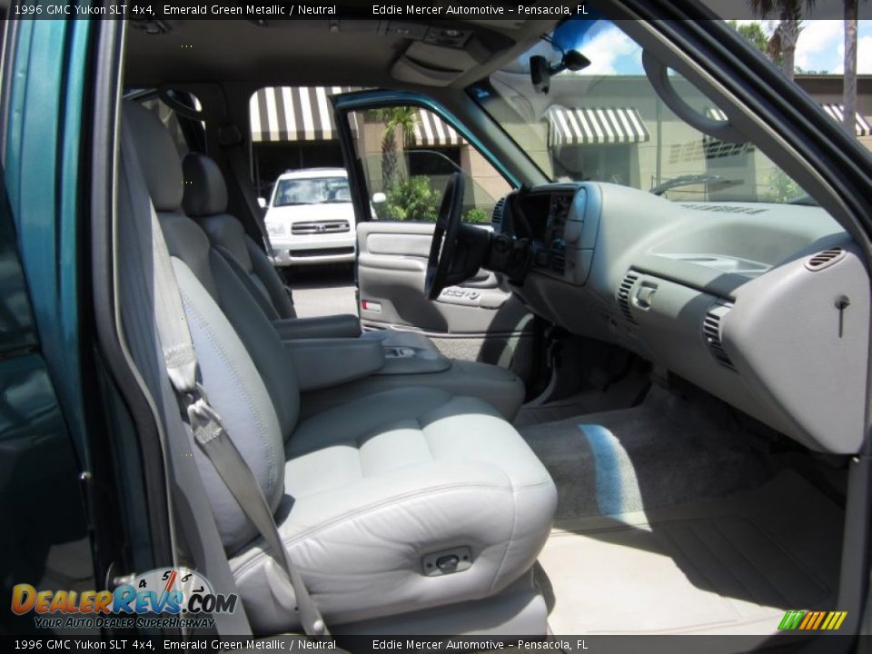 1996 GMC Yukon SLT 4x4 Emerald Green Metallic / Neutral Photo #30