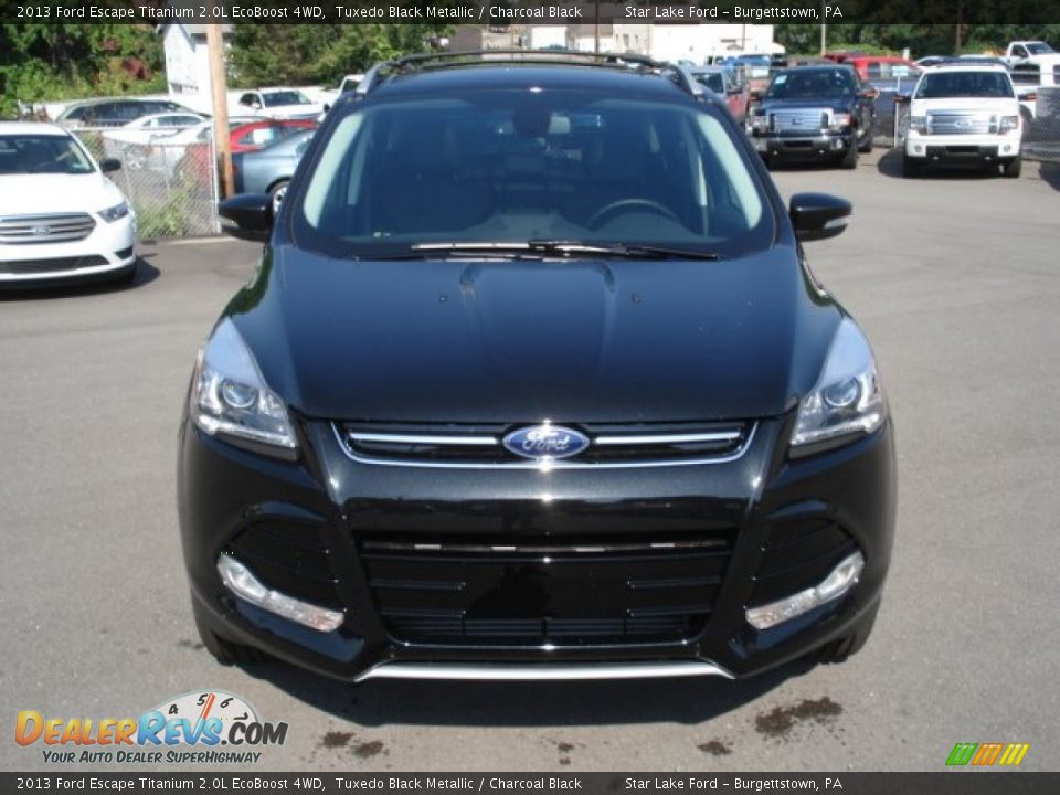 2013 Ford Escape Titanium 2.0L EcoBoost 4WD Tuxedo Black Metallic / Charcoal Black Photo #2