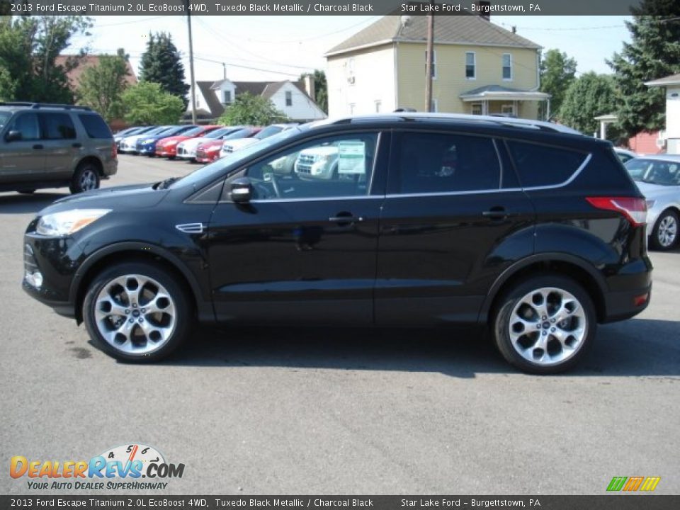 2013 Ford Escape Titanium 2.0L EcoBoost 4WD Tuxedo Black Metallic / Charcoal Black Photo #4