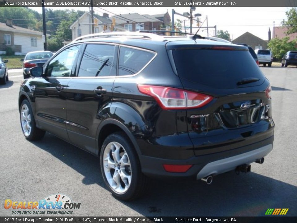 2013 Ford Escape Titanium 2.0L EcoBoost 4WD Tuxedo Black Metallic / Charcoal Black Photo #5