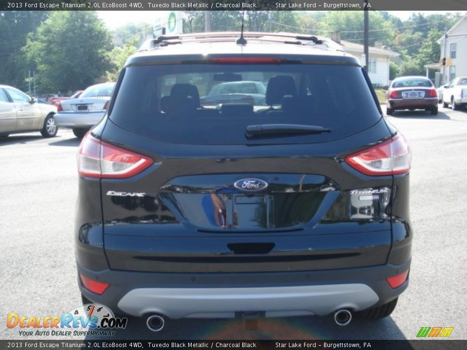 2013 Ford Escape Titanium 2.0L EcoBoost 4WD Tuxedo Black Metallic / Charcoal Black Photo #6