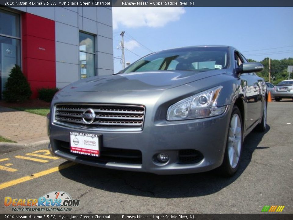2010 Nissan Maxima 3.5 SV Mystic Jade Green / Charcoal Photo #1