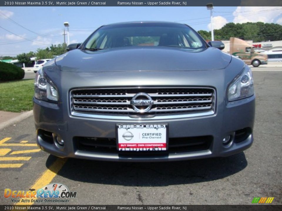 2010 Nissan Maxima 3.5 SV Mystic Jade Green / Charcoal Photo #9