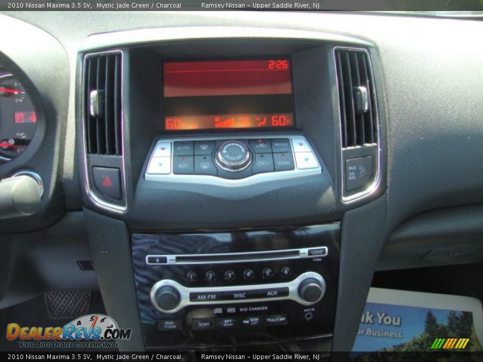 2010 Nissan Maxima 3.5 SV Mystic Jade Green / Charcoal Photo #18