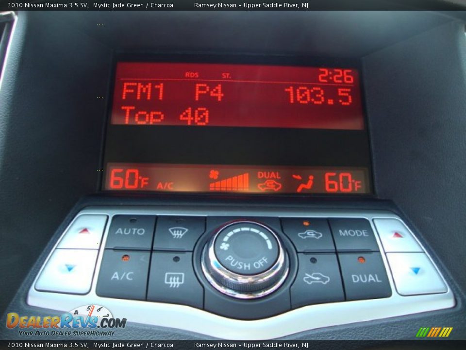 2010 Nissan Maxima 3.5 SV Mystic Jade Green / Charcoal Photo #19