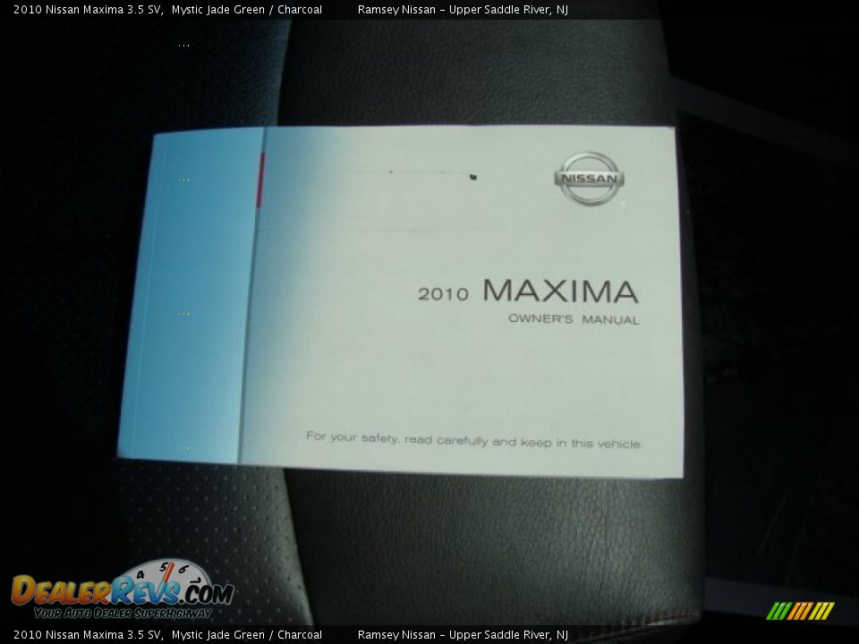 2010 Nissan Maxima 3.5 SV Mystic Jade Green / Charcoal Photo #30