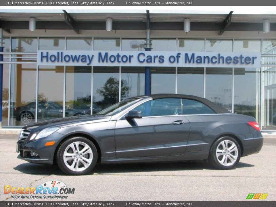 2011 Mercedes-Benz E 350 Cabriolet Steel Grey Metallic / Black Photo #1