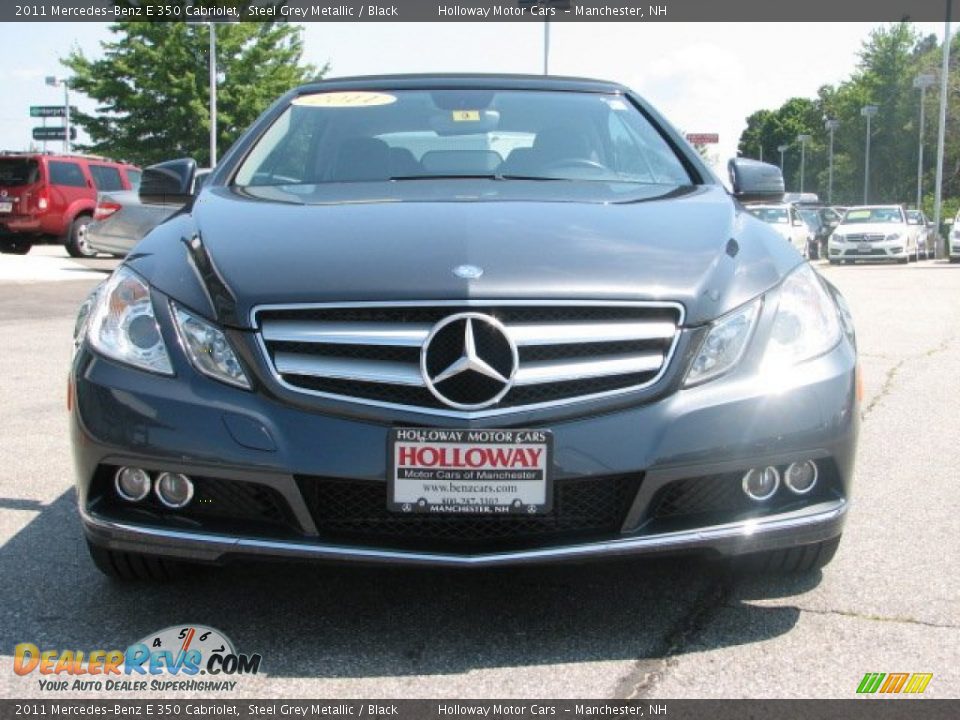2011 Mercedes-Benz E 350 Cabriolet Steel Grey Metallic / Black Photo #2