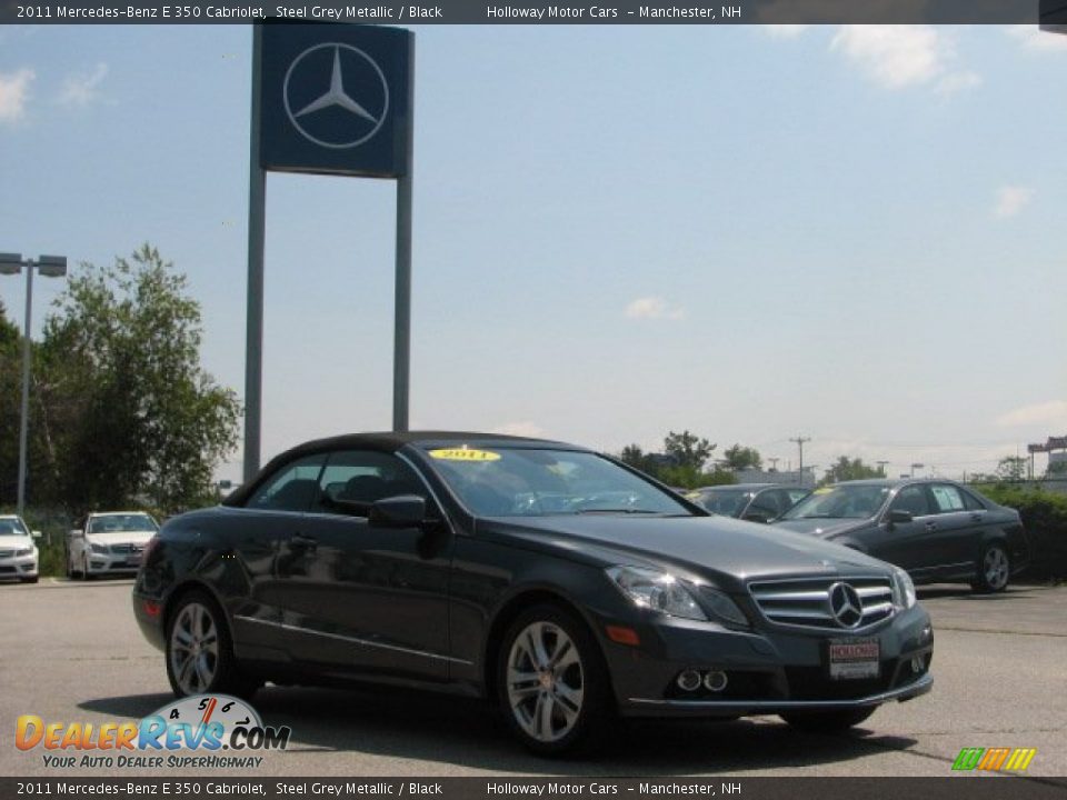 2011 Mercedes-Benz E 350 Cabriolet Steel Grey Metallic / Black Photo #3