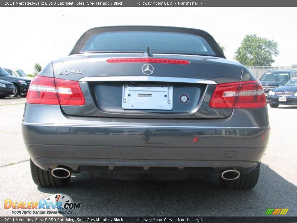 2011 Mercedes-Benz E 350 Cabriolet Steel Grey Metallic / Black Photo #4