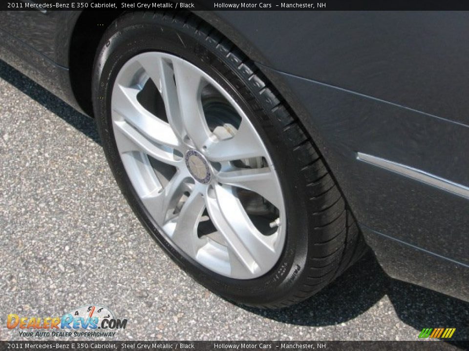 2011 Mercedes-Benz E 350 Cabriolet Steel Grey Metallic / Black Photo #5