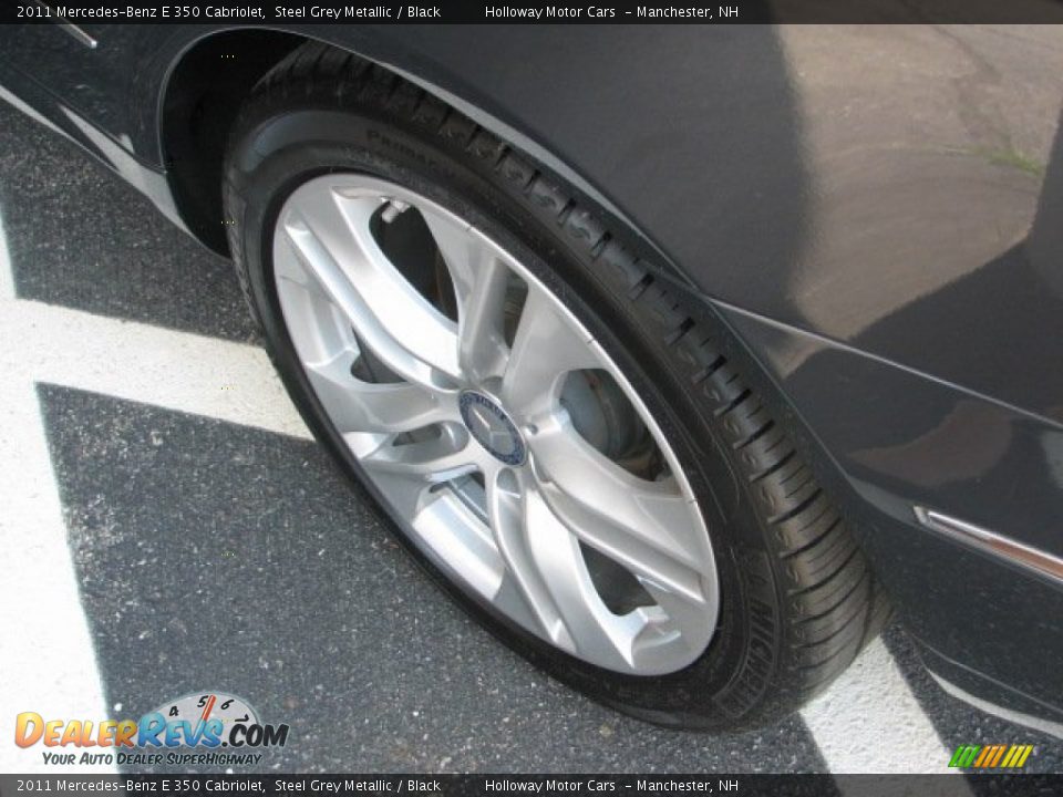 2011 Mercedes-Benz E 350 Cabriolet Steel Grey Metallic / Black Photo #6