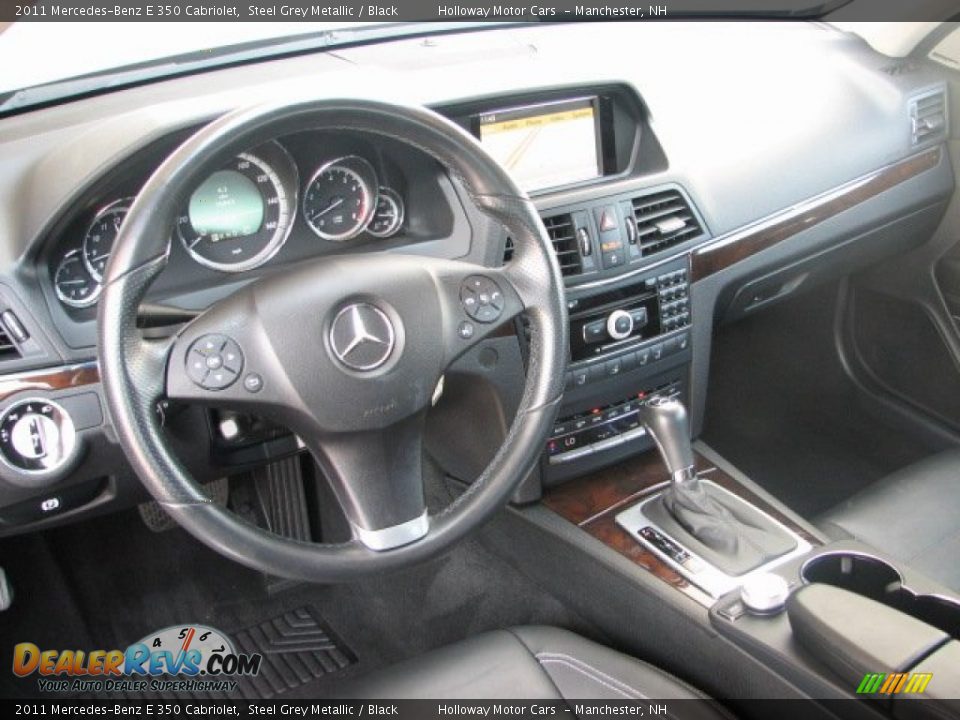 2011 Mercedes-Benz E 350 Cabriolet Steel Grey Metallic / Black Photo #8