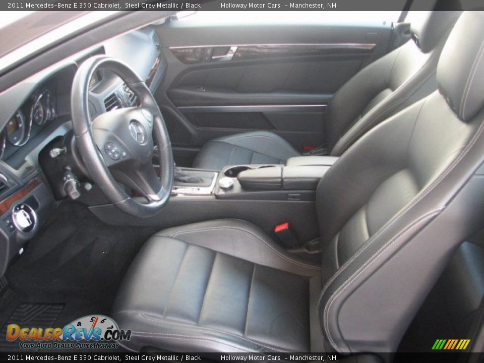 2011 Mercedes-Benz E 350 Cabriolet Steel Grey Metallic / Black Photo #10