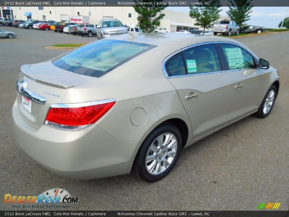 2012 Buick LaCrosse FWD Gold Mist Metallic / Cashmere Photo #6