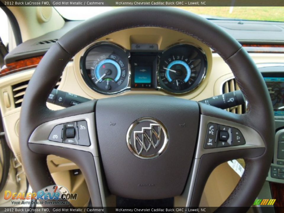 2012 Buick LaCrosse FWD Gold Mist Metallic / Cashmere Photo #13