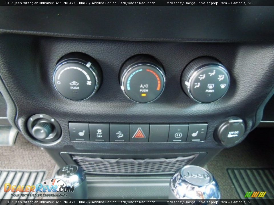 Controls of 2012 Jeep Wrangler Unlimited Altitude 4x4 Photo #12