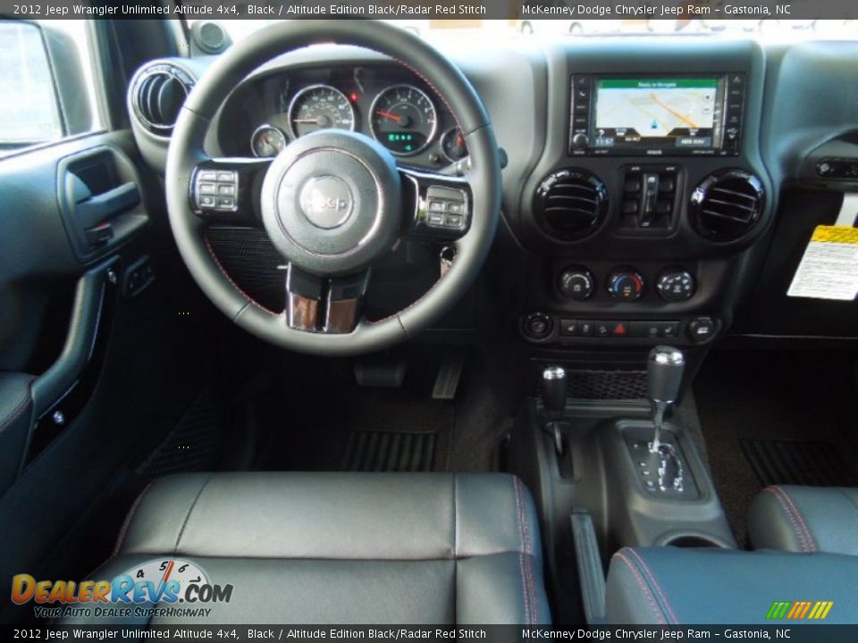 Dashboard of 2012 Jeep Wrangler Unlimited Altitude 4x4 Photo #17