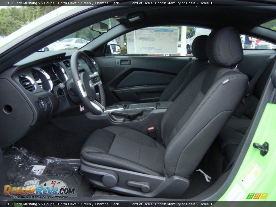 Front Seat of 2013 Ford Mustang V6 Coupe Photo #5