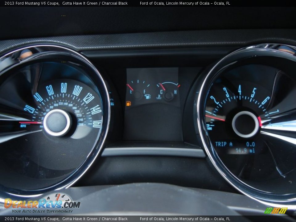 2013 Ford Mustang V6 Coupe Gotta Have It Green / Charcoal Black Photo #8
