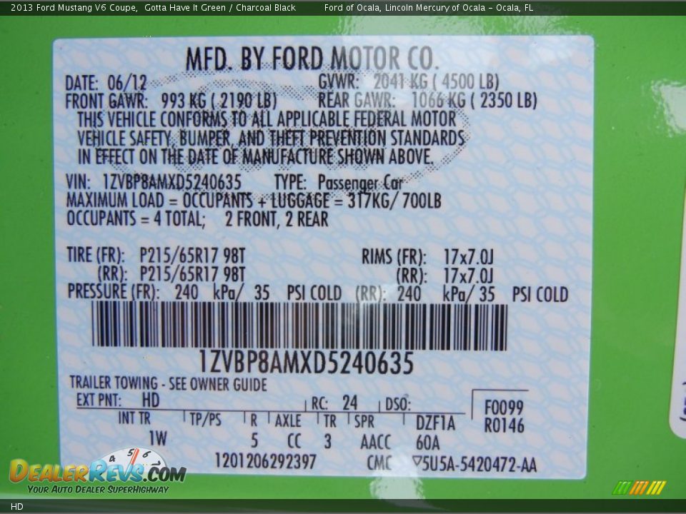 Ford Color Code HD Gotta Have It Green