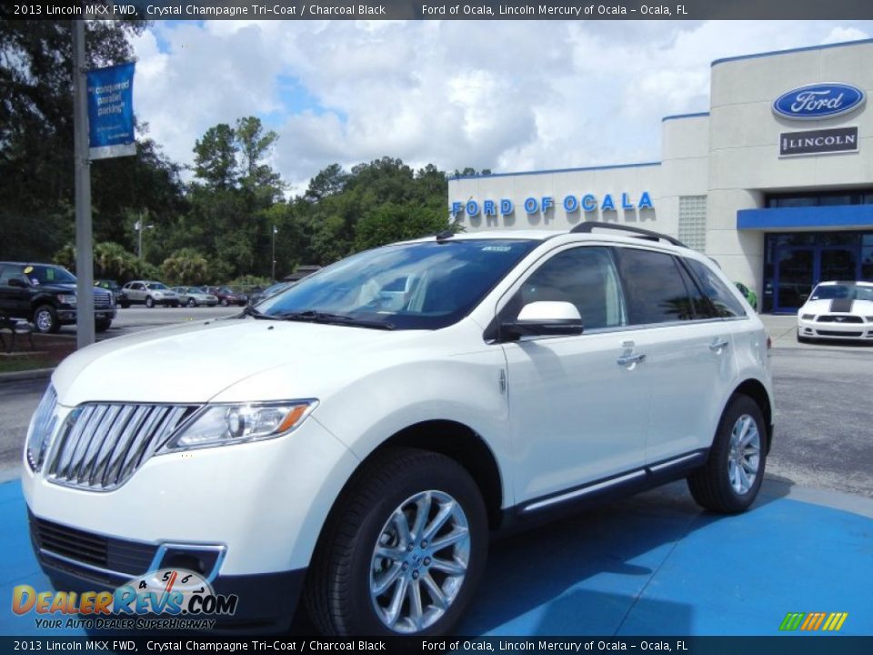 2013 Lincoln MKX FWD Crystal Champagne Tri-Coat / Charcoal Black Photo #1