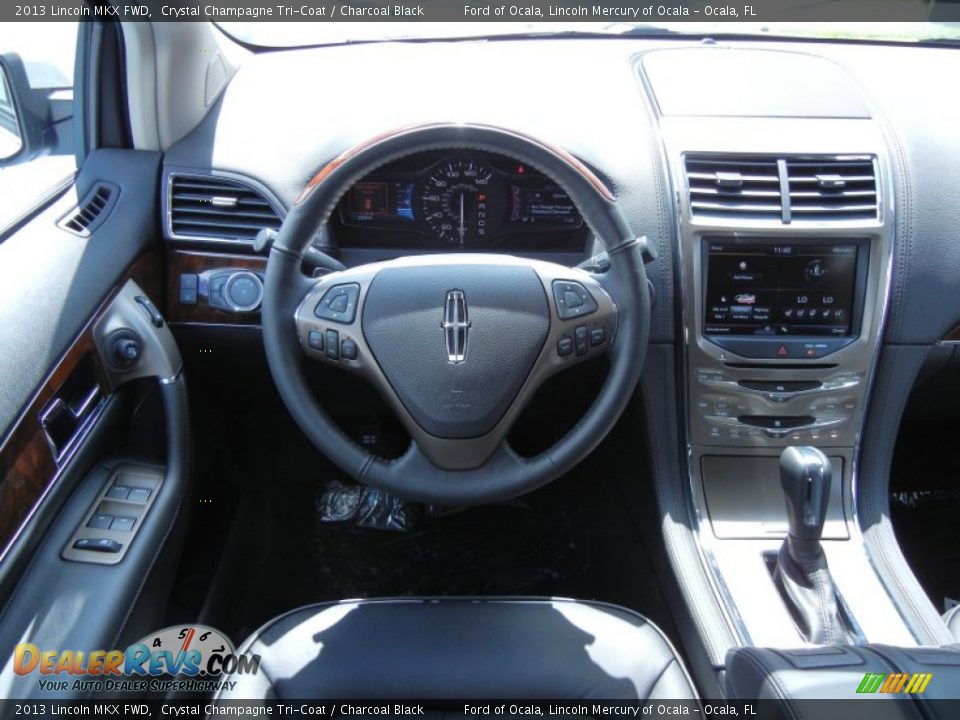 2013 Lincoln MKX FWD Crystal Champagne Tri-Coat / Charcoal Black Photo #7