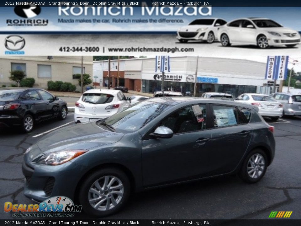 2012 Mazda MAZDA3 i Grand Touring 5 Door Dolphin Gray Mica / Black Photo #1