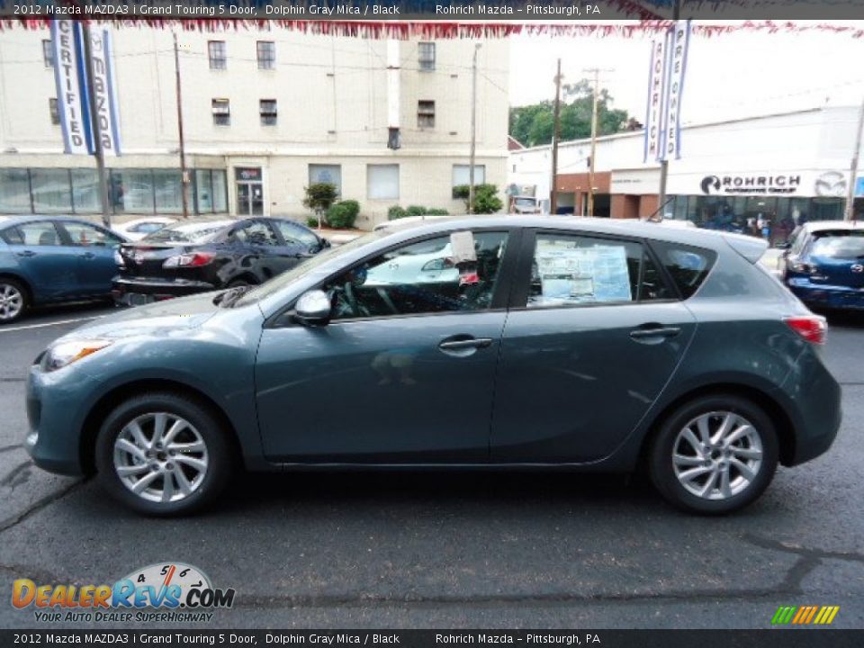2012 Mazda MAZDA3 i Grand Touring 5 Door Dolphin Gray Mica / Black Photo #2