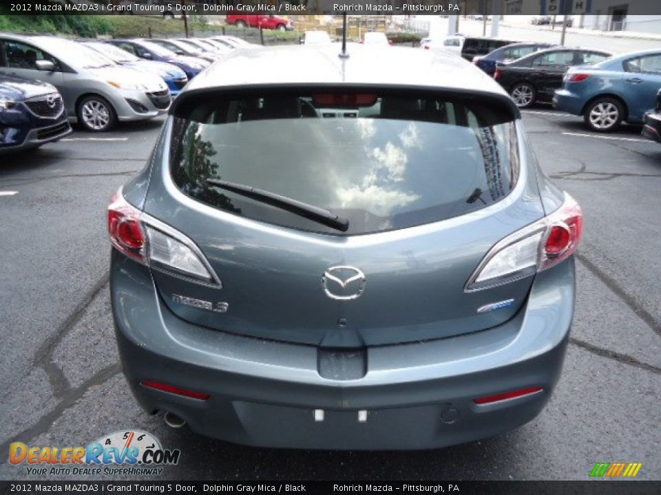 2012 Mazda MAZDA3 i Grand Touring 5 Door Dolphin Gray Mica / Black Photo #4
