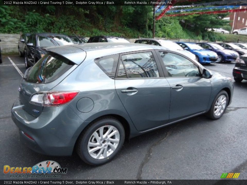 2012 Mazda MAZDA3 i Grand Touring 5 Door Dolphin Gray Mica / Black Photo #5