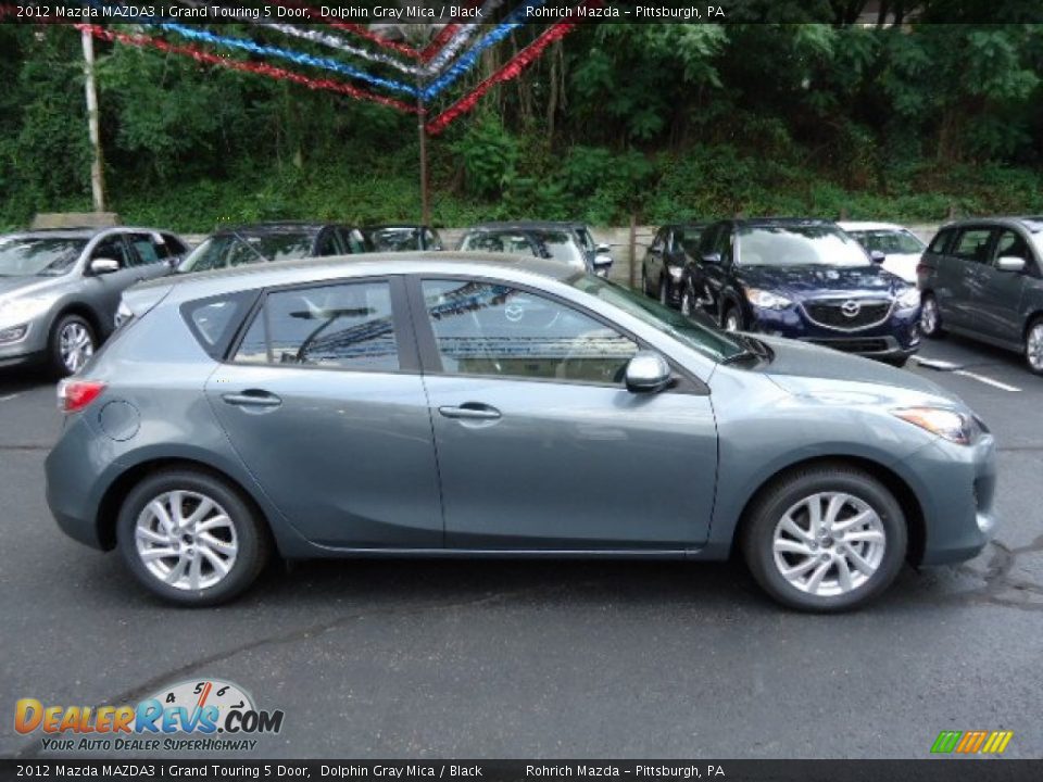 2012 Mazda MAZDA3 i Grand Touring 5 Door Dolphin Gray Mica / Black Photo #6