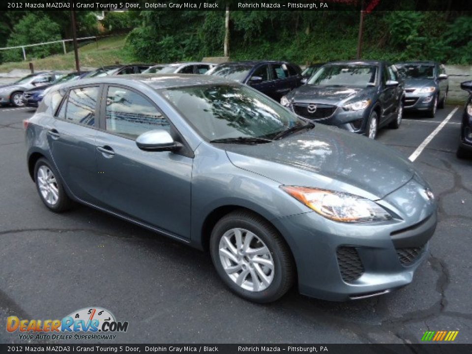 2012 Mazda MAZDA3 i Grand Touring 5 Door Dolphin Gray Mica / Black Photo #7