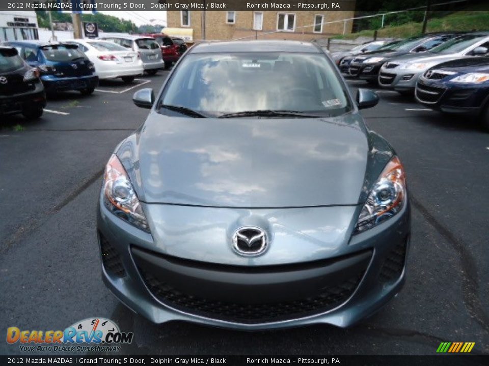 2012 Mazda MAZDA3 i Grand Touring 5 Door Dolphin Gray Mica / Black Photo #8