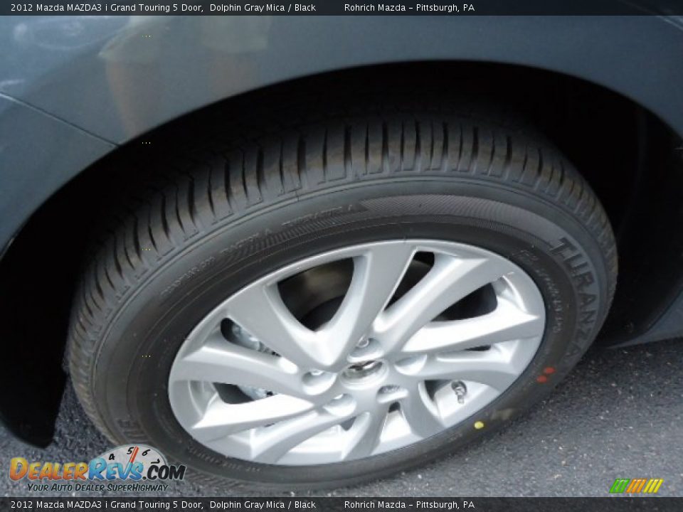2012 Mazda MAZDA3 i Grand Touring 5 Door Dolphin Gray Mica / Black Photo #9