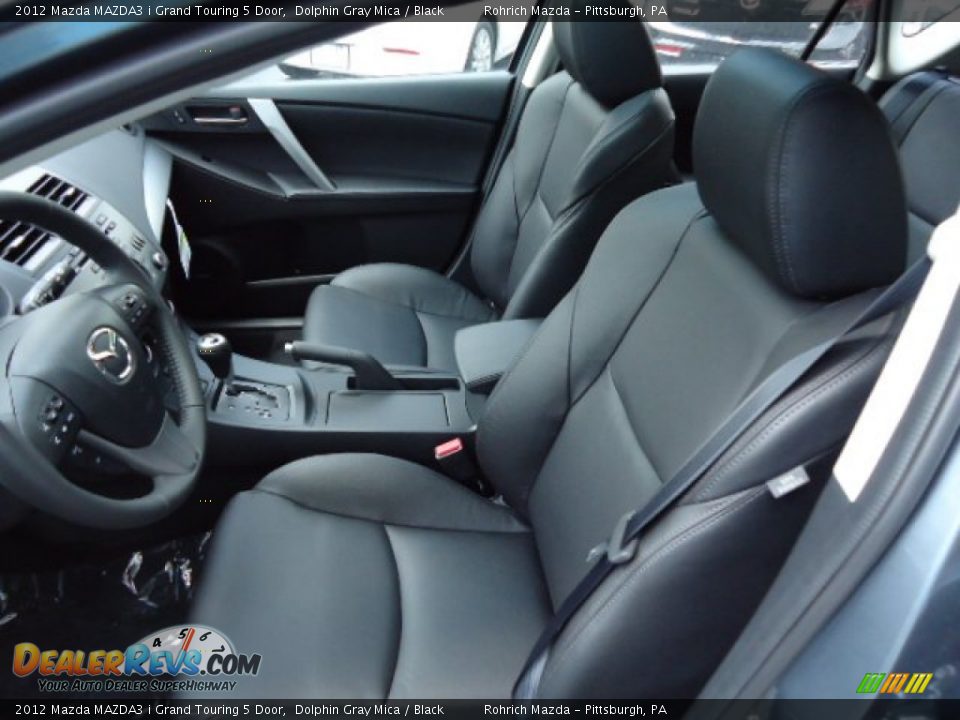 Black Interior - 2012 Mazda MAZDA3 i Grand Touring 5 Door Photo #10