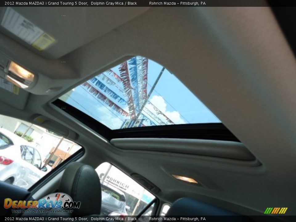 2012 Mazda MAZDA3 i Grand Touring 5 Door Dolphin Gray Mica / Black Photo #16