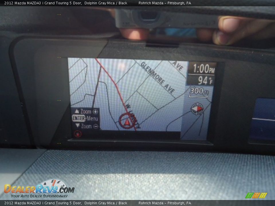 2012 Mazda MAZDA3 i Grand Touring 5 Door Dolphin Gray Mica / Black Photo #18