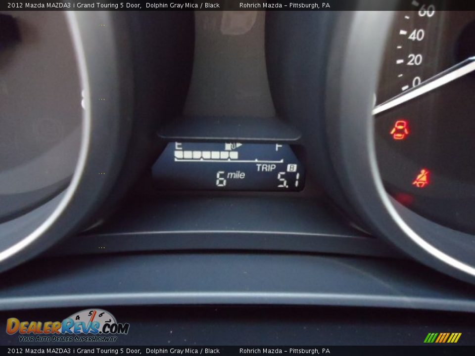 2012 Mazda MAZDA3 i Grand Touring 5 Door Dolphin Gray Mica / Black Photo #20
