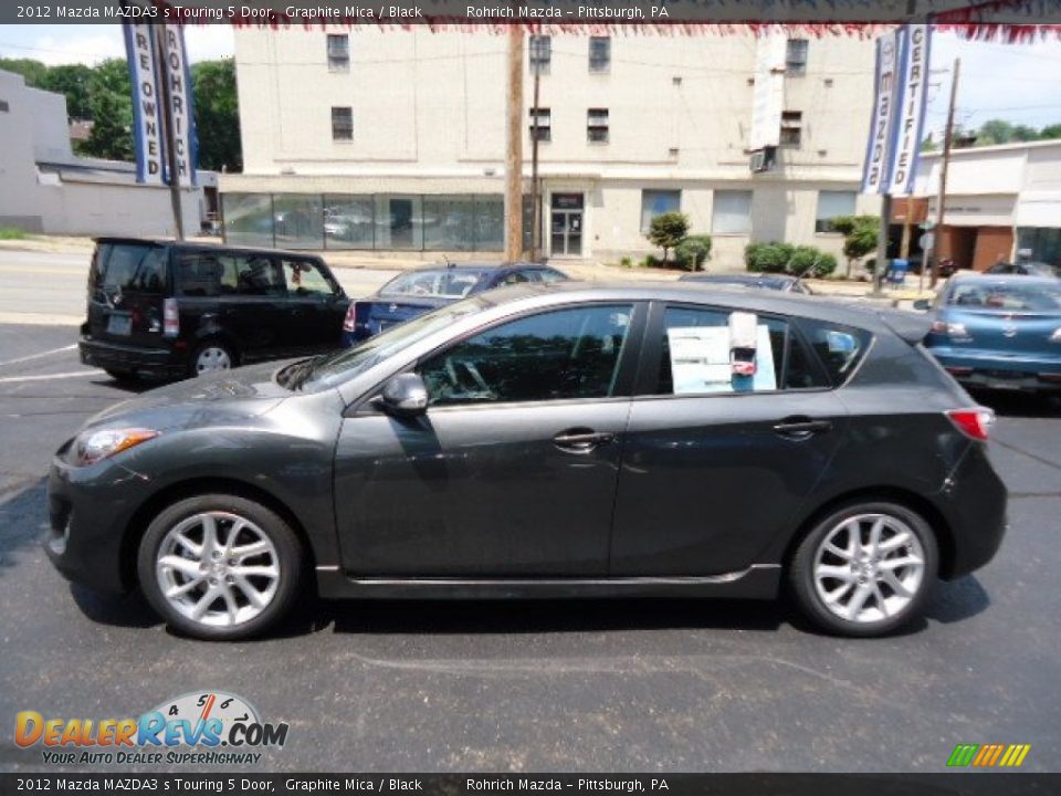 2012 Mazda MAZDA3 s Touring 5 Door Graphite Mica / Black Photo #2