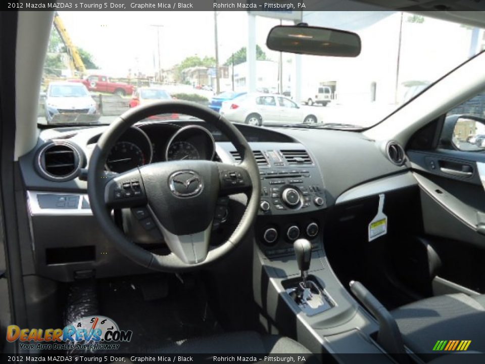 2012 Mazda MAZDA3 s Touring 5 Door Graphite Mica / Black Photo #12
