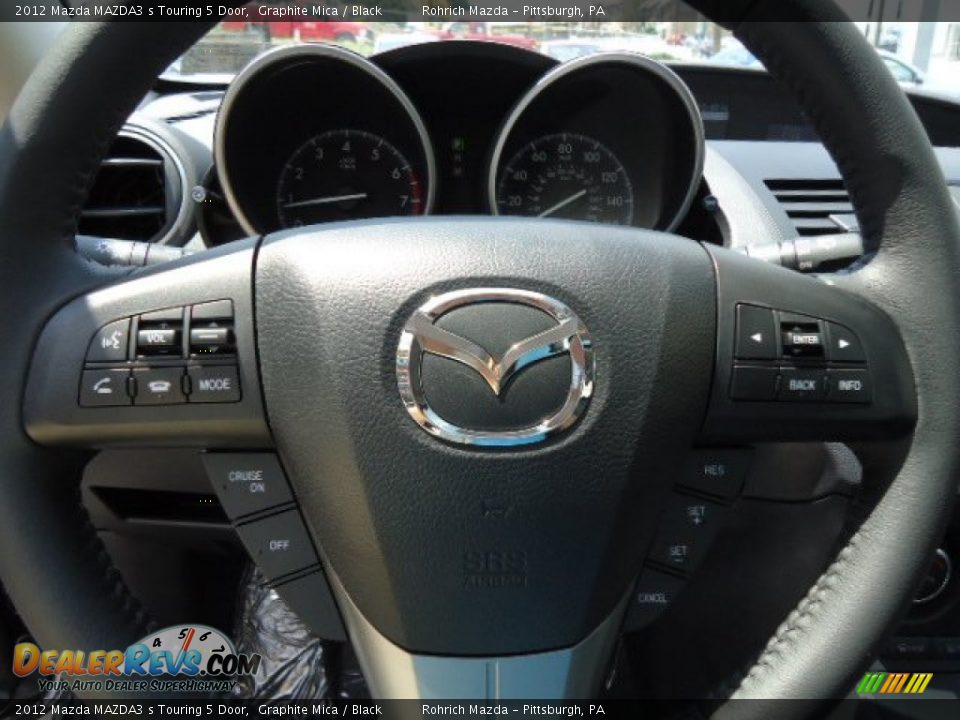 2012 Mazda MAZDA3 s Touring 5 Door Graphite Mica / Black Photo #18