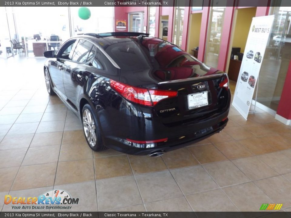 2013 Kia Optima SX Limited Ebony Black / Black Photo #3