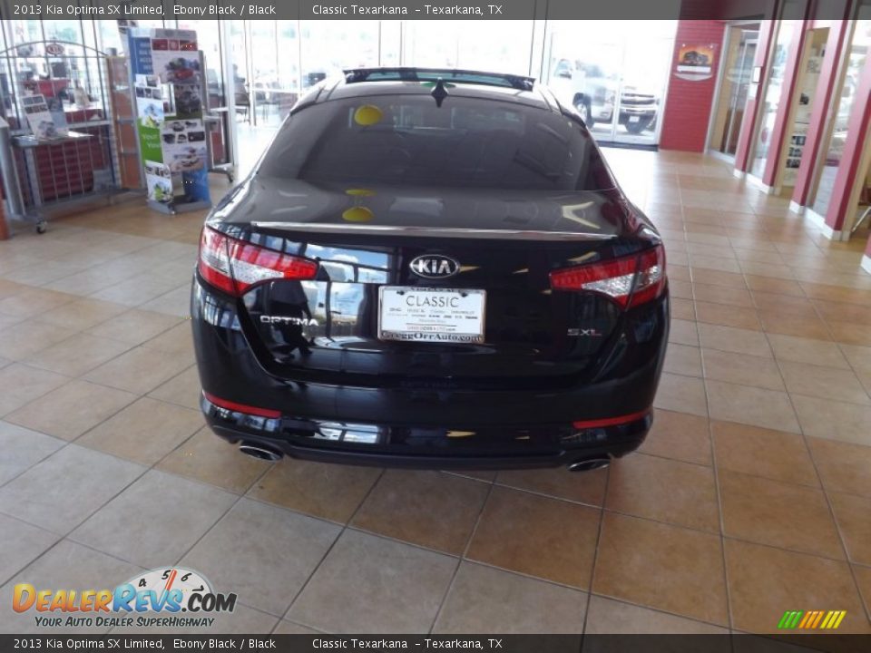 2013 Kia Optima SX Limited Ebony Black / Black Photo #4