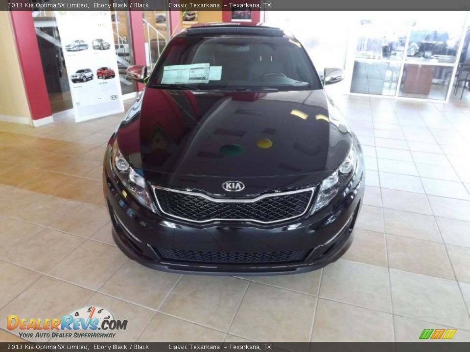 2013 Kia Optima SX Limited Ebony Black / Black Photo #7