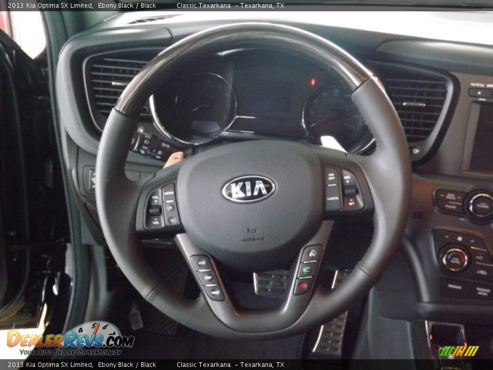 2013 Kia Optima SX Limited Steering Wheel Photo #9