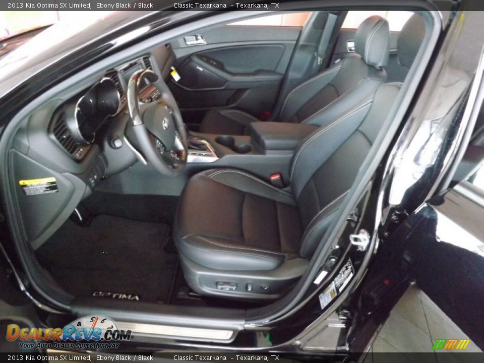 Black Interior - 2013 Kia Optima SX Limited Photo #11