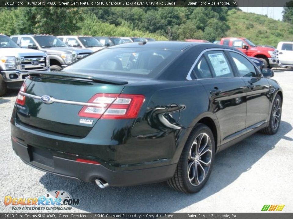 Green Gem Metallic 2013 Ford Taurus SHO AWD Photo 8